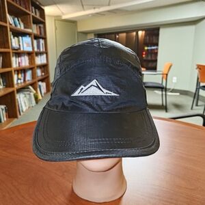 Cascade Mountain Tech Hat Cap Black Outdoor Cycling Hik Running Strap-on Hat Cap